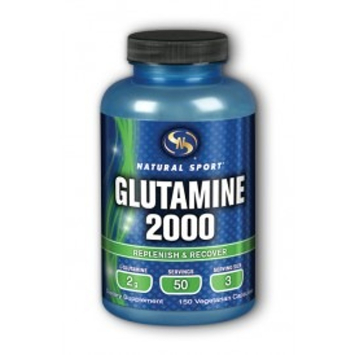 Natural Sport L-Glutamina 150 Cápsulas Vegetarianas: Recuperação e Saúde Intestinal