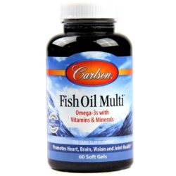 Carlson Labs Óleo de Peixe 60 Cápsulas em Gel - Saúde Cardiovascular e Bem-Estar
