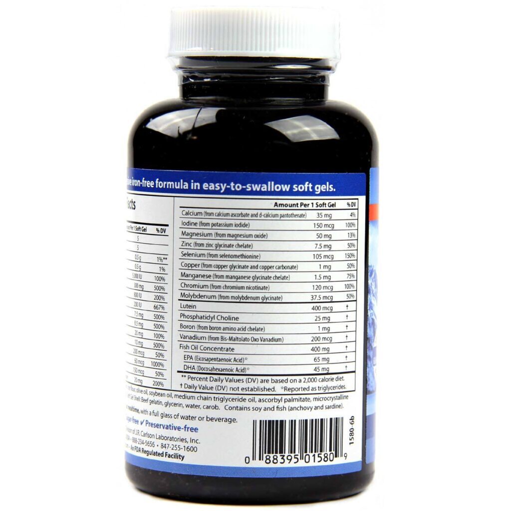 Carlson Labs Óleo de Peixe 60 Cápsulas em Gel - Saúde Cardiovascular e Bem-Estar - Imagem 3