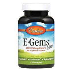 Carlson Labs E-Gems Elite Ômega 3 - 120 Cápsulas Concentrado