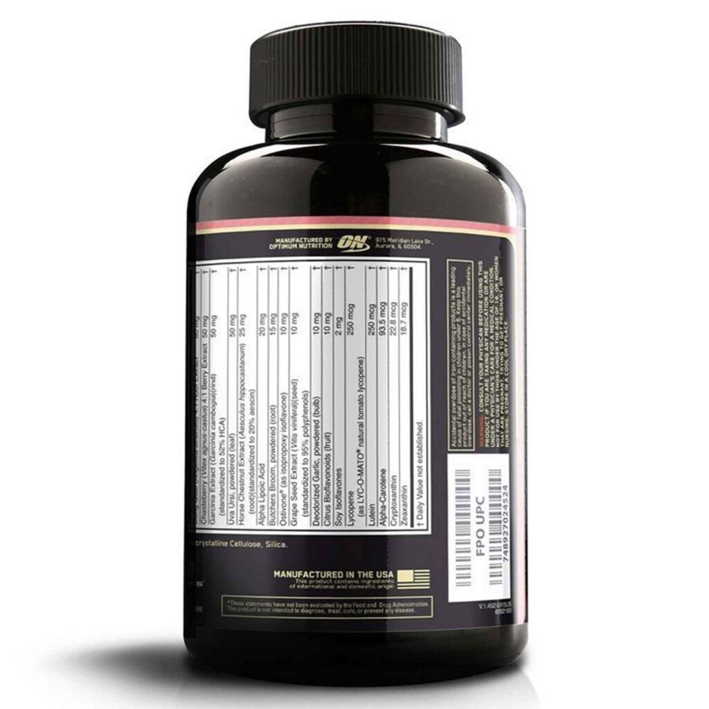 Opti-Women Optimum Nutrition 120 Cápsulas: Multivitamínico Essencial para a Saúde da Mulher no Brasil - Imagem 3