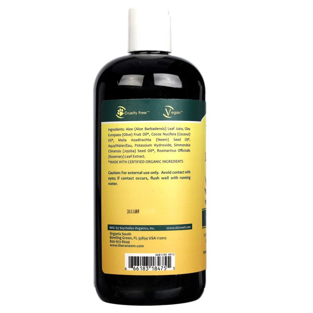 Organix South Gentil Therape Neem Sabonete Líquido Sem Perfume 473ml - Limpeza Suave e Natural - Imagem 3