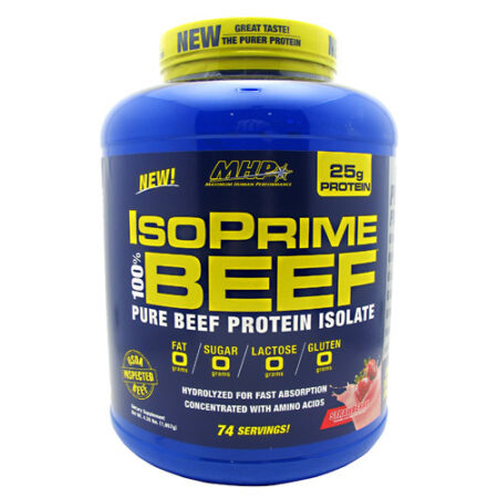 MHP IsoPrime 100% Beef Proteína, morango - 5 lbs