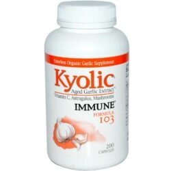 Kyolic Fórmula 103 Imune Extrato de Alho 200 Cápsulas - Defesa Natural do Seu Corpo