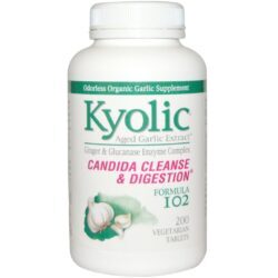 Kyolic Fórmula de Alho Digestivo com Enzimas - Vegetariano 200 Tabletes