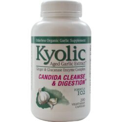 Kyolic Fórmula I02 Alho Digestão com Enzimas - Vegetariano - 200 Cápsulas