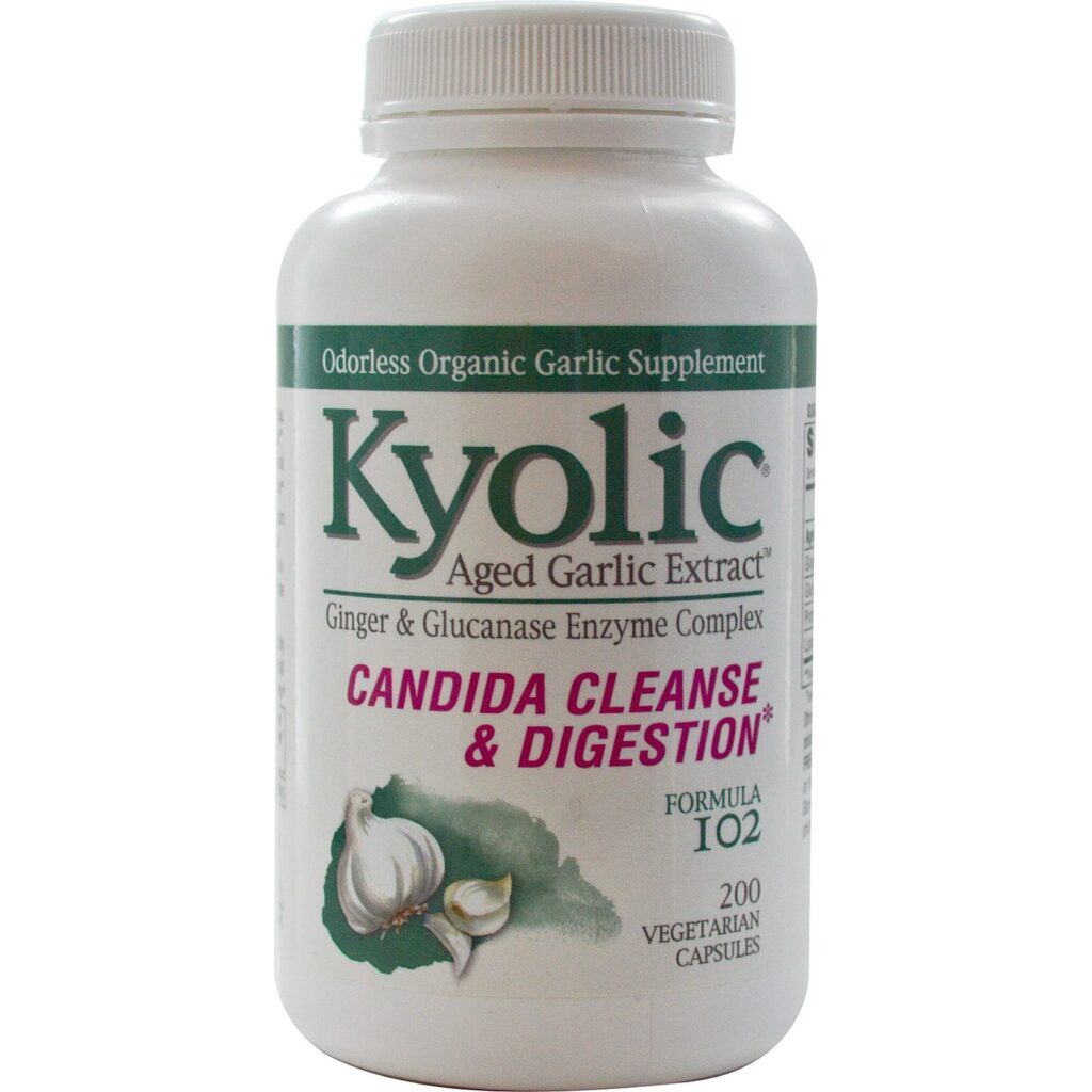 Kyolic Fórmula I02 Alho Digestão com Enzimas - Vegetariano - 200 Cápsulas