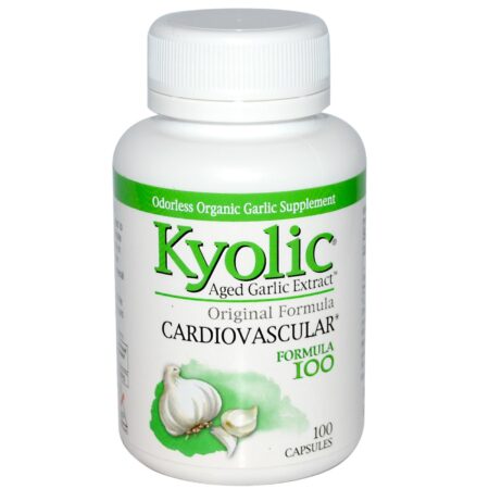 Kyolic, Fórmula Kyolic 100 Cardiovascular Extrato de Alho - 100 Cápsulas