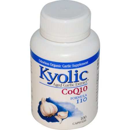 Kyolic, Fórmula de Extrato de Alho com CoQ10 - 100 Cápsulas