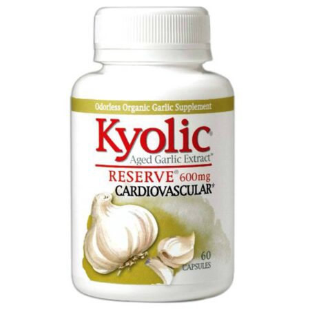 Kyolic, Reserve® 600 mg - Extrato de Alho Envelhecido - 60 Cápsulas