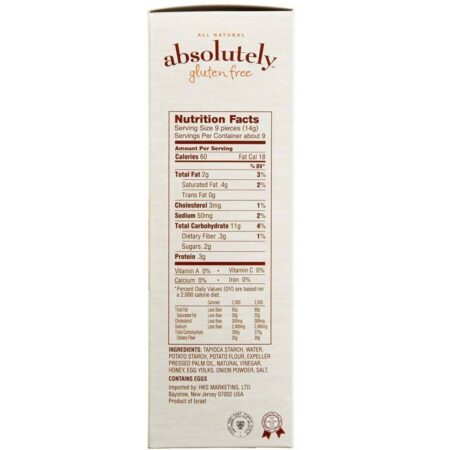 Biscoito Absolutamente Sem Glúten Cebola Torrada 6 Pacotes 125g - Sabor Autêntico - Imagem 2