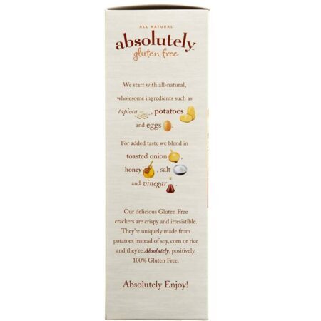 Biscoito Absolutamente Sem Glúten Cebola Torrada 6 Pacotes 125g - Sabor Autêntico - Imagem 3