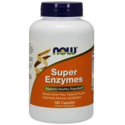 Now Foods Super Enzimas - 180 Cápsulas: Digestão e Absorção Otimizadas no Brasil