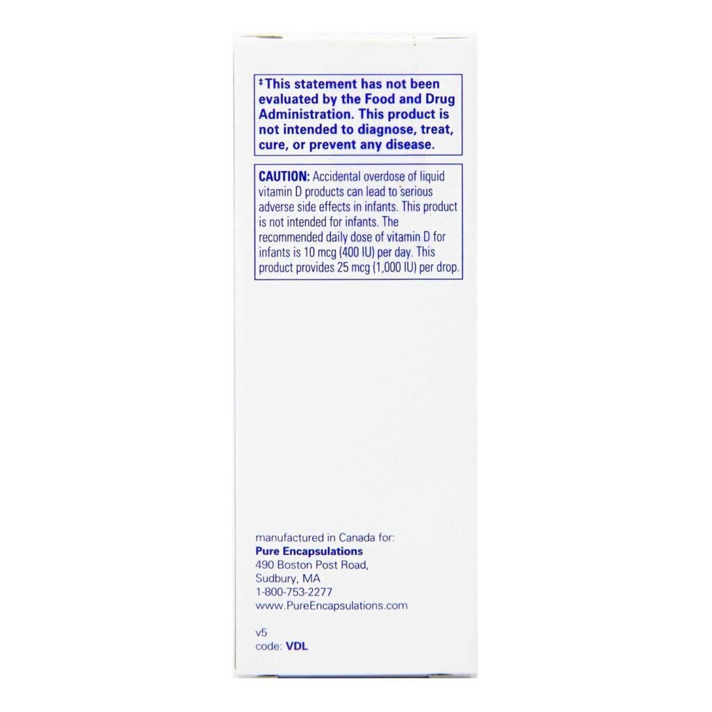 Vitamina D3 Líquida Pure EnCápsulations 22,5mL - Saúde Essencial - Imagem 3
