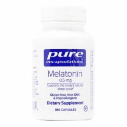 Pure Encapsulations Melatonina 0,5 mg - 180 Cápsulas Vegetarianas para Sono Reparador