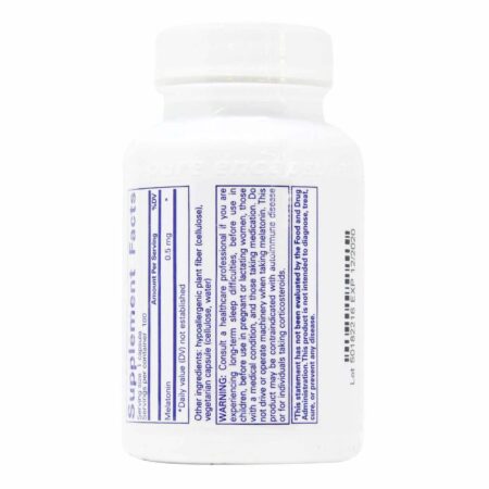 Pure EnCápsulasulations Melatonina 0,5 mg 180 Cápsulas Vegetarianas - Image 3