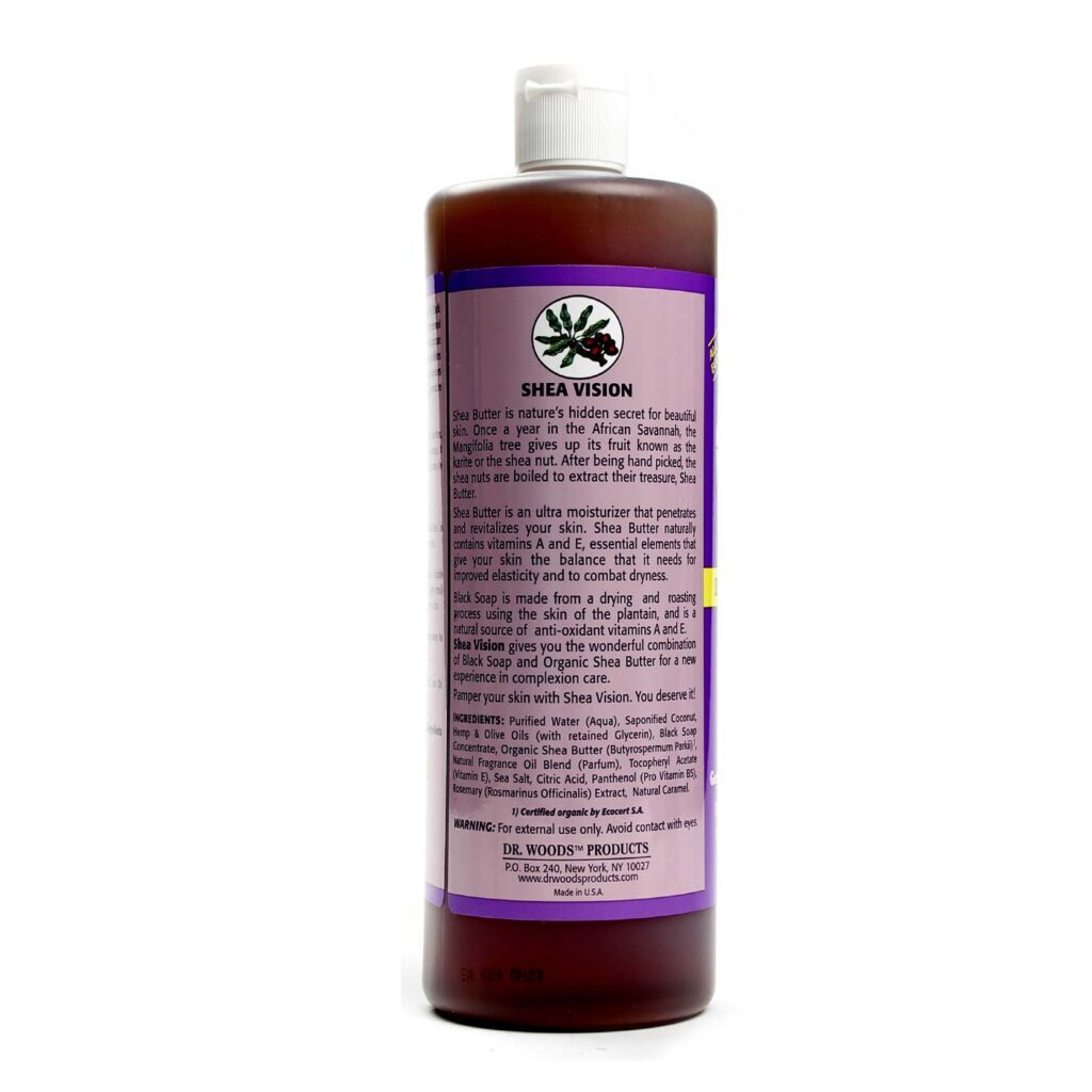 Dr. Woods Sabão Preto com Manteiga de Karité - 946mL (32 fl oz) - Imagem 2