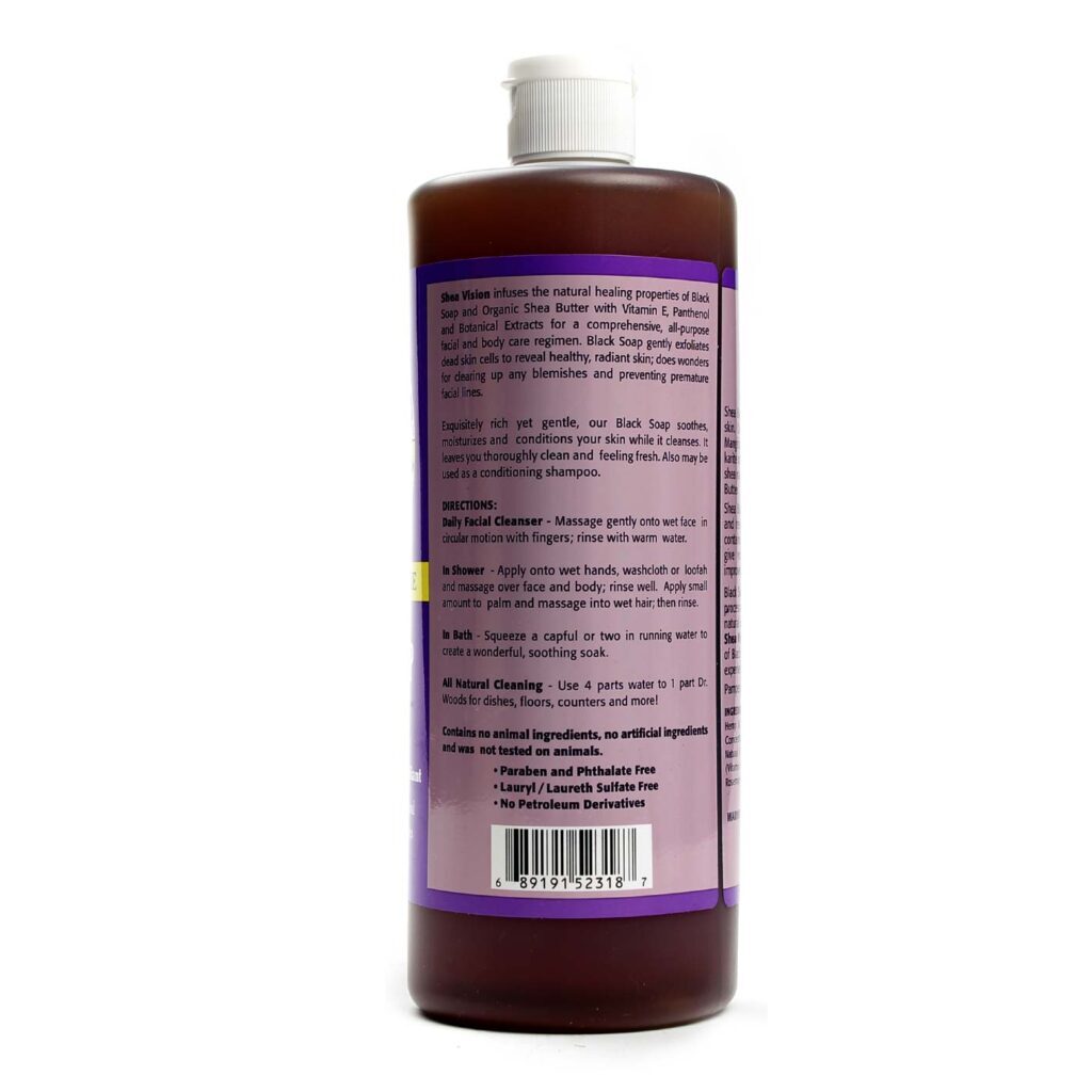 Dr. Woods Sabão Preto com Manteiga de Karité - 946mL (32 fl oz) - Imagem 3