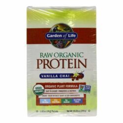 Garden of Life Proteína Orgânica RAW Chai com Especiarias e Baunilha - 10 Pacotes (29g Cada) 290g Total