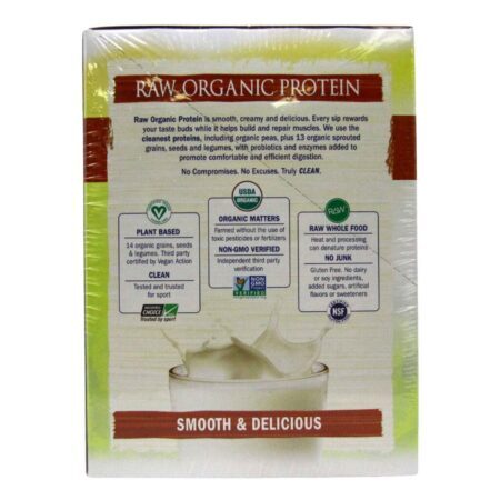 Garden of Life Proteína Orgânica RAW Chai com Especiarias e Baunilha - 10 Pacotes (29g Cada) 290g Total - Imagem 4