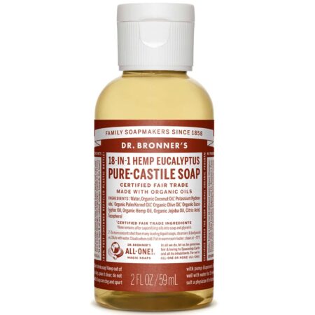 Dr Bronner Eucalyptus Pure Castela sabão Eucalpytus 2 fl oz