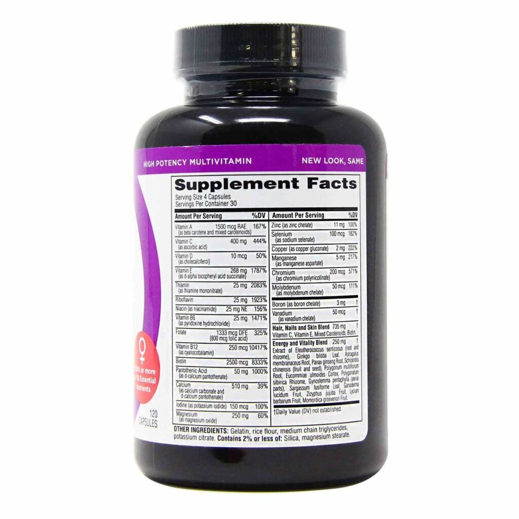 Twinlab Multivitamínico Diário para Mulher - 120 Cápsulas: Sua Dose Completa de Saúde e Energia - Imagem 2