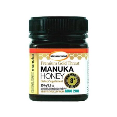 manukaguard, Mel Manuka para a Garganta Ouro Premium 8+ - 8.8 oz (250g)