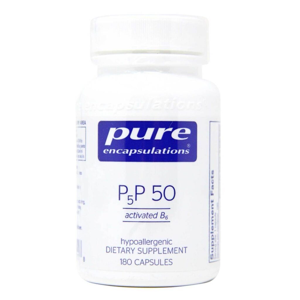 Vitamina B6 Pure Encapsulations P5P 50 - 180 Cápsulas: Essencial para o Bem-Estar