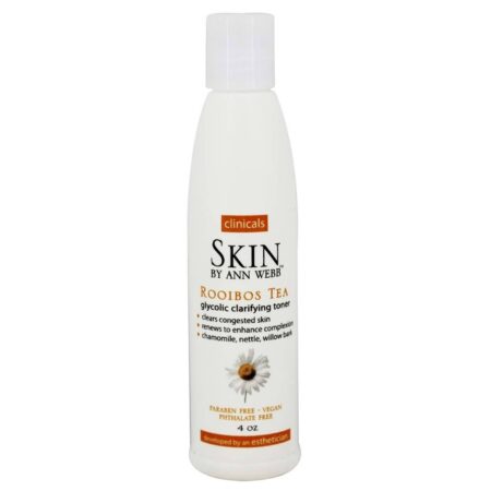 Skin by Ann Webb, Tônico Clareador Glicólico de Chá de Rooibos - 118.3 ml