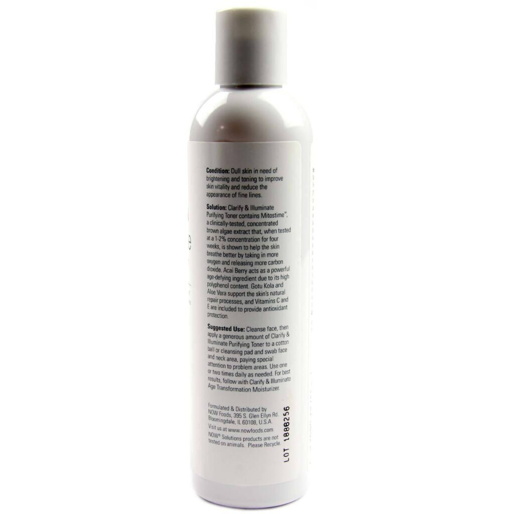 Now Foods Clarifica e Ilumina Tônico Facial - 237 mL: Pele Renovada e Radiante - Imagem 2