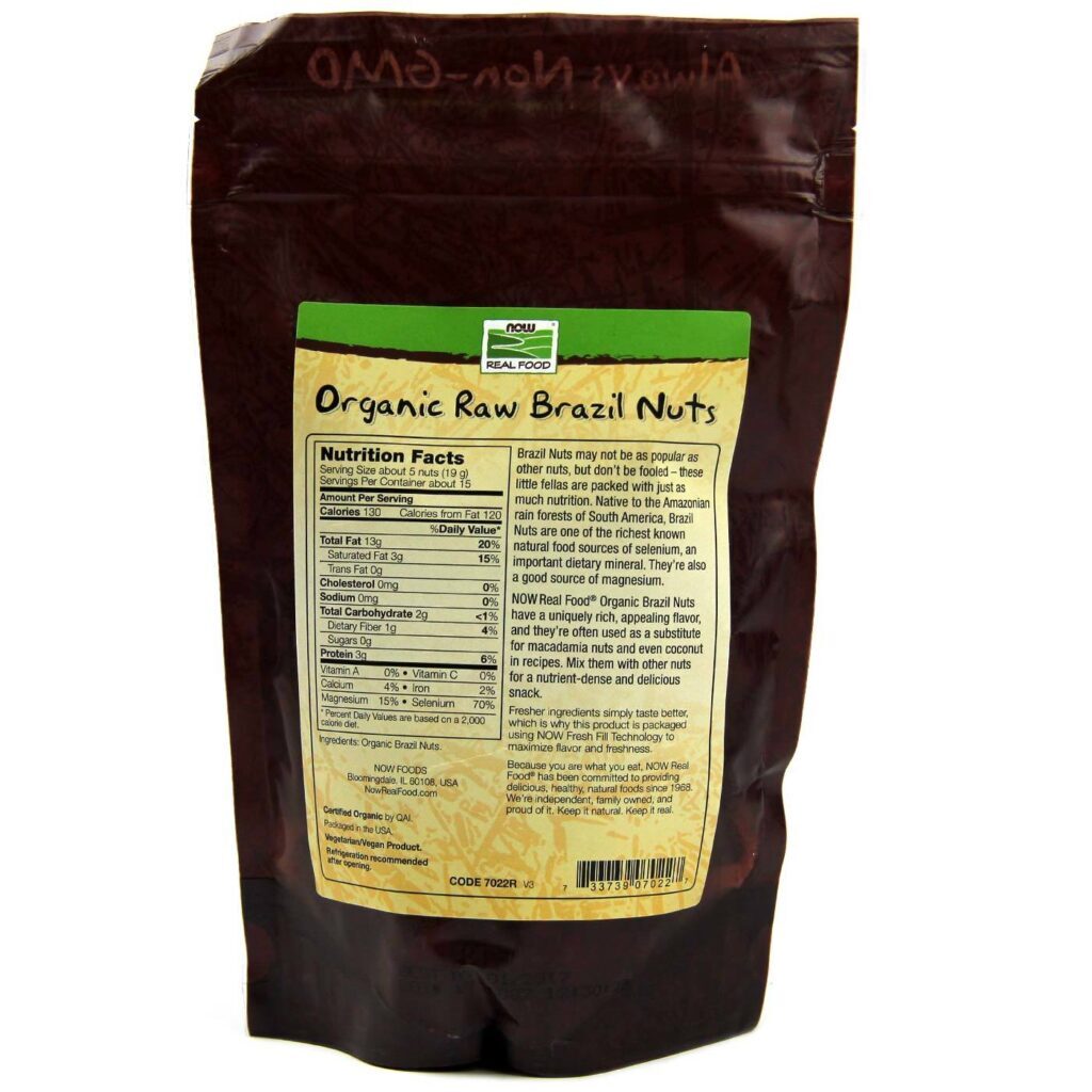 Castanha do Pará Orgânica Sem Sal Now Foods - 284g: Superalimento Rico em Selênio e Nutrientes Essenciais - Imagem 2