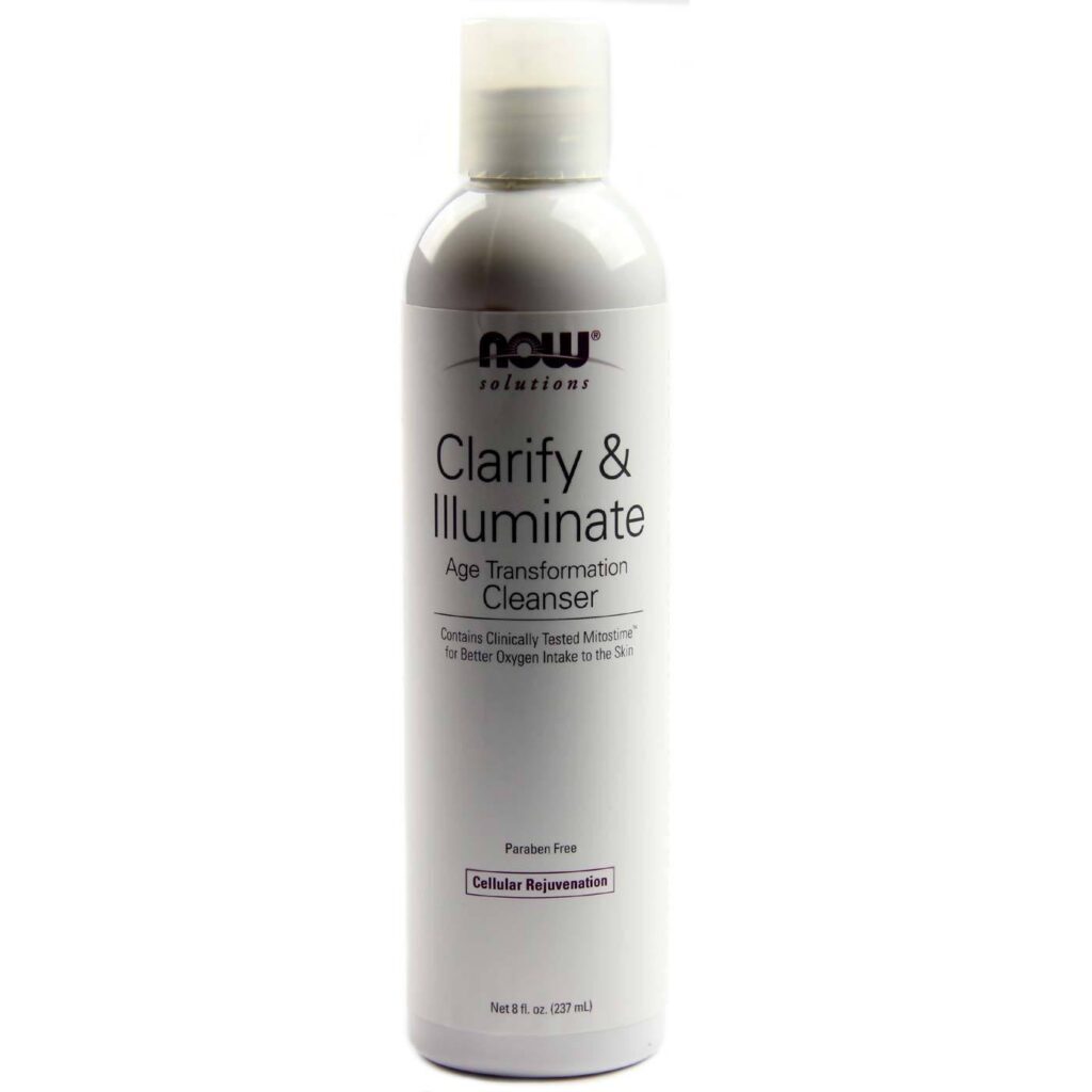 Now Foods Clarifica e Ilumina - Limpeza Facial Profunda 237ml - Pele Radiante