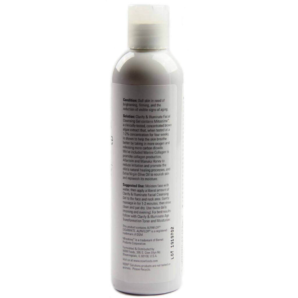 Now Foods Clarifica e Ilumina - Limpeza Facial Profunda 237ml - Pele Radiante - Imagem 2
