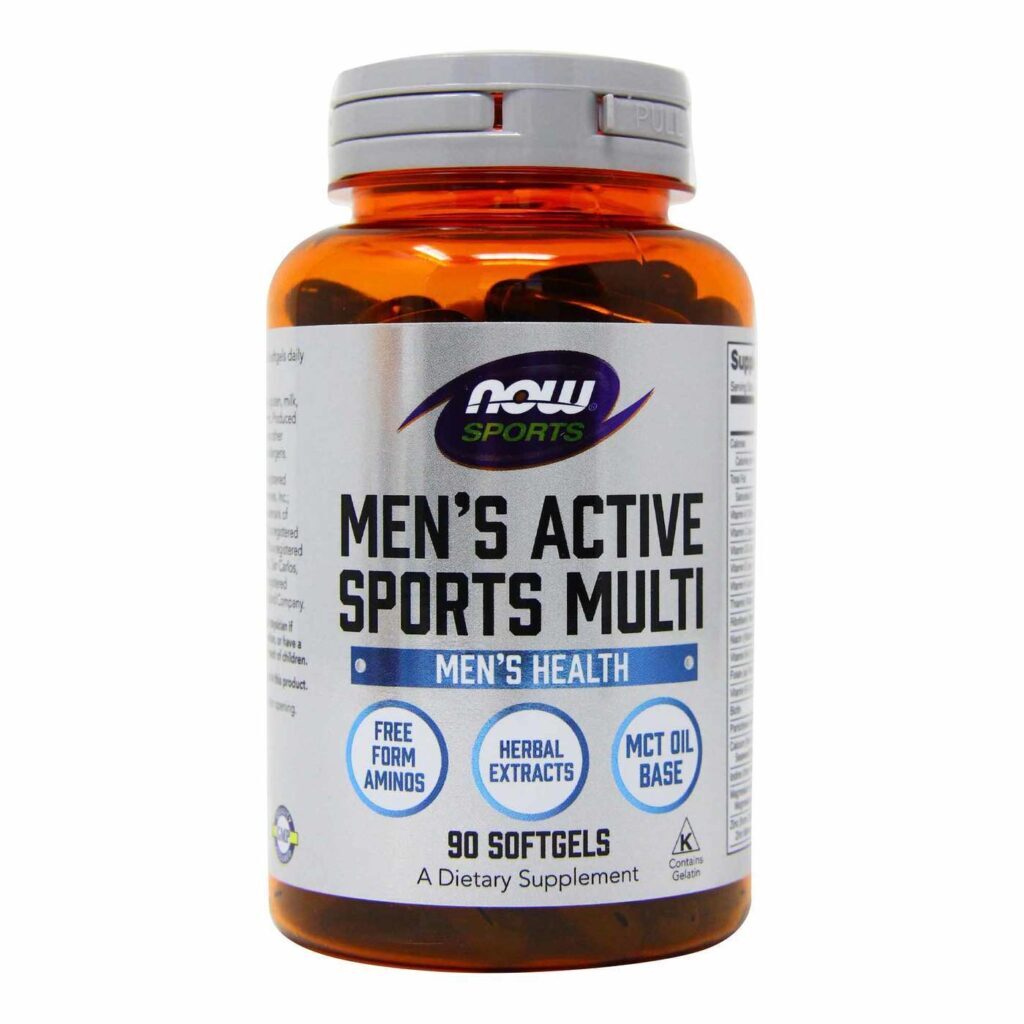 Multivitamínico Masculino Esportes Extremos Now Foods 90 Cápsulas - Performance e Recuperação