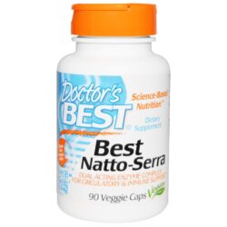 Natto Serra 90 Cápsulas VGC - Doctor's Best: Enzima Nattokinase Pura para Suporte Cardiovascular