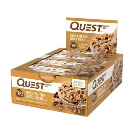 Barra de Proteína Chocolate Chip Cookie Dough Quest Nutrition 60 g - 12 Unidades - Image 2