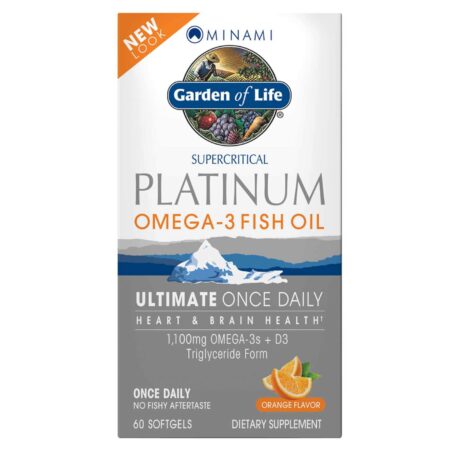 Minami Nutrition, Platinum Ômega 3 Óleo de Peixe, Laranja - 60 Cápsulas