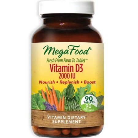 MegaFood, Vitamina D3 2.000 IU - 90 Tabletes