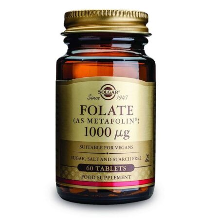 Solgar, Folato 1000 mcg como Metafolin - 60 Tabletes