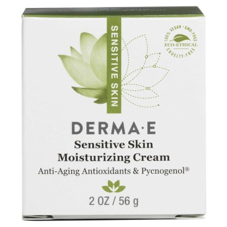 Derma E, Creme Hidratante para Peles Sensíveis - 2 oz (56g)