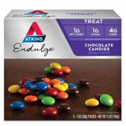 Atkins Doces de Chocolate Keto 140g - Low Carb e Sem Açúcar Adicionado
