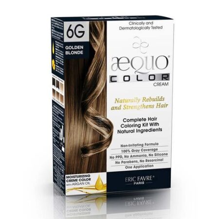 AEQUO, Coloração Permantente Natural para o Cabelo - 6G Loiro olden - Uma Aplicação