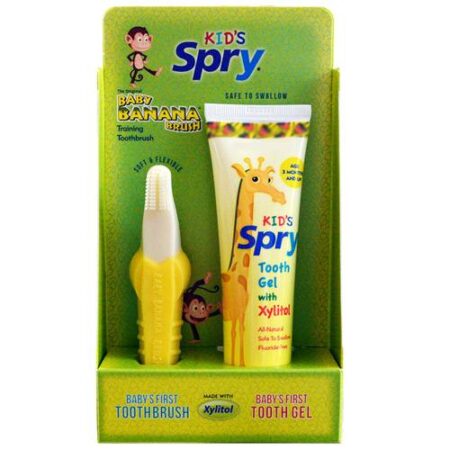 Kids Spry, Kit Escovação Dental Infantil - 1 Escova + 1 Creme Dental