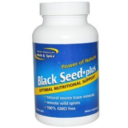 Semente de Nigella Sativa (Cominho Preto) North American Erva And Spice - 90 Cápsulas Vegetarianas