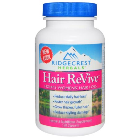 Ridgecrest, Hair Revive - Combate a queda de cabelo em Mulheres - 120 Cápsulas Vegetarianas