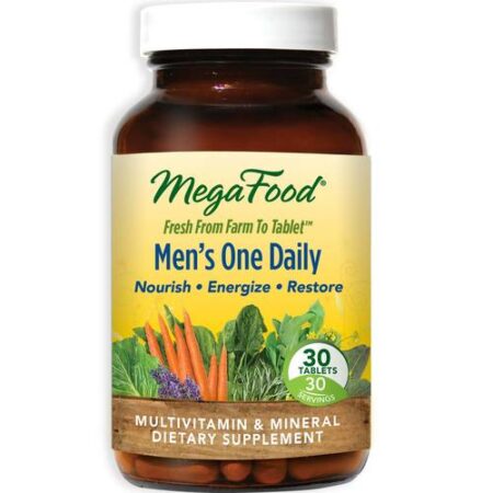 MegaFood, Men's One Daily - Suplemento Alimentar para Homens - 30 Tabletes