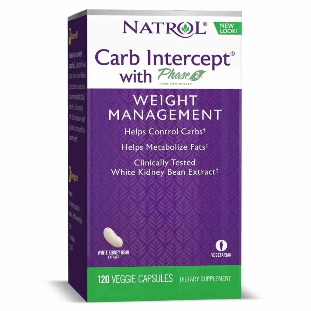 Natrol Interceptar Carboidrato Fase 2 - 120 Cápsulas: Controle de Glicemia e Peso