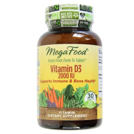 MegaFood Vitamina D3 2.000 UI 30 Tabletes