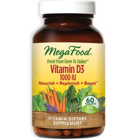 MegaFood, Vitamina D3 1.000 IU - 60 Tabletes