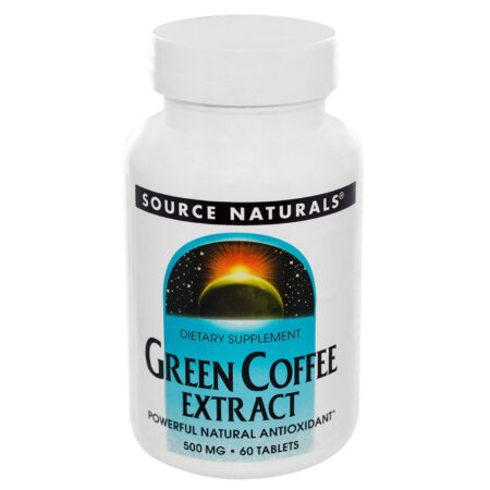 Source Naturals, Extrato de Café Verde 500 mg - 60 Tabletes